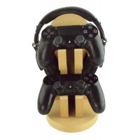 18mm Freestanding MDF Gaming Headset & Playstation or X Box Controller Double Holder Stand